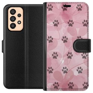 Samsung Galaxy A33 5G Sort Tegnebogsetui Rosa Tassar