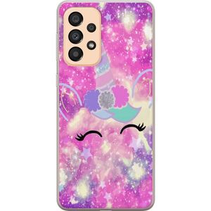 Samsung Galaxy A33 5G Transparent Mobilskal Glad Enhörning