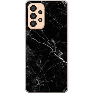 Samsung Galaxy A33 5G Transparent Mobilskal Svart marmor