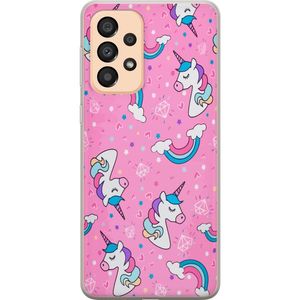 Samsung Galaxy A33 5G Transparent Mobilskal Enhörningar