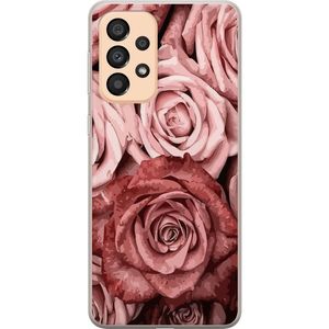Samsung Galaxy A33 5G Transparent Mobilskal Rosmönster