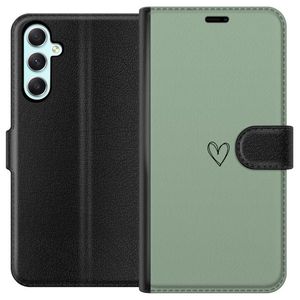 Samsung Galaxy A34 Svart Plånboksfodral Hjärta