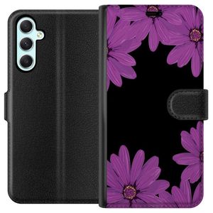 Samsung Galaxy A34 Sort Lommebokdeksel Blomster