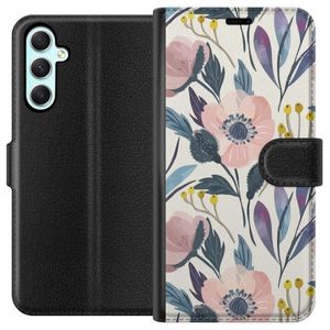 Samsung Galaxy A34 Svart Plånboksfodral Blomsterglädje