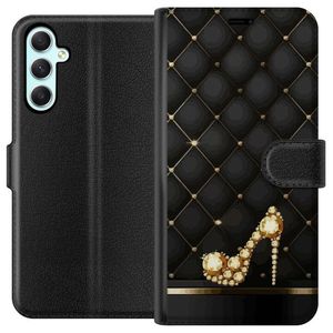 Samsung Galaxy A34 Svart Plånboksfodral Lyxig Sko