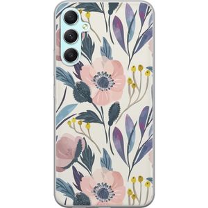 Samsung Galaxy A34 Gjennomsiktig Telefondeksel Blomsterglädje