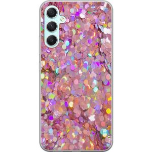 Samsung Galaxy A34 Transparent Mobilskal Glitter