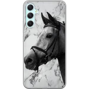 Samsung Galaxy A34 Transparent Mobilskal Marmor med häst