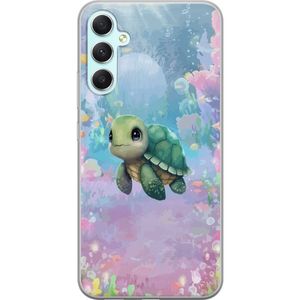 Samsung Galaxy A34 Transparent Mobilskal Simmande Sköldpadda