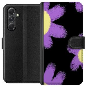 Samsung Galaxy A35 Sort Tegnebogsetui Blomsterskrud