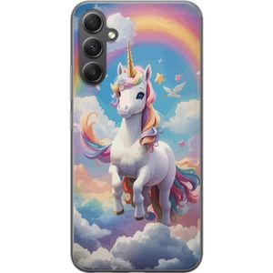 Samsung Galaxy A35 Transparent Mobilskal Stolt Enhörnig