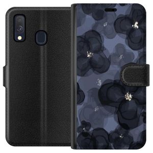 Samsung Galaxy A40 Sort Lommebokdeksel Blomsteräng