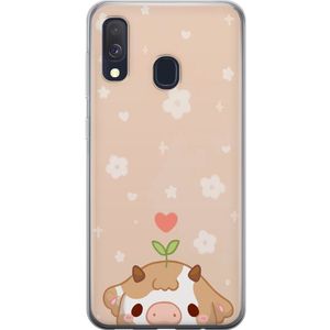 Samsung Galaxy A40 Transparent Mobilskal Gullunge