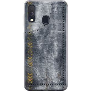 Samsung Galaxy A40 Transparent Mobilskal Metall