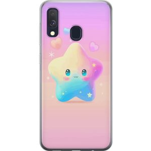 Samsung Galaxy A40 Gjennomsiktig Telefondeksel Stolt Stjärna