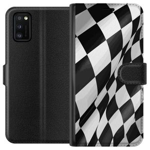 Samsung Galaxy A41 Svart Plånboksfodral Vågor