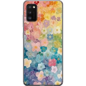 Samsung Galaxy A41 Gjennomsiktig Telefondeksel Miniatyrblommor