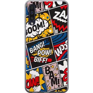 Samsung Galaxy A50 Gjennomsiktig Telefondeksel Tecknat Boom!