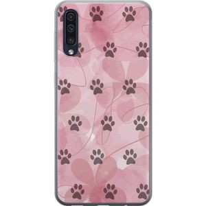 Samsung Galaxy A50 Gjennomsiktig Telefondeksel Rosa Tassar