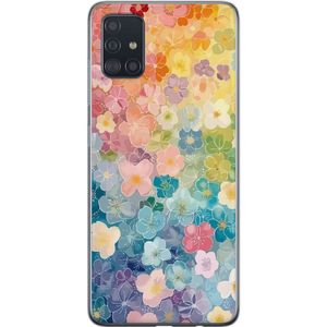 Samsung Galaxy A51 Transparent Mobilskal Miniatyrblommor