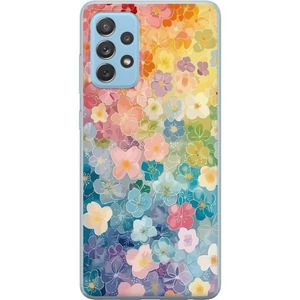Samsung Galaxy A52 5G Transparent Mobilskal Miniatyrblommor