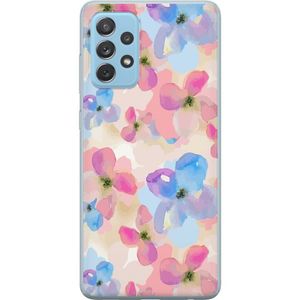 Samsung Galaxy A52 5G Transparent Mobilskal Blomsterprakt