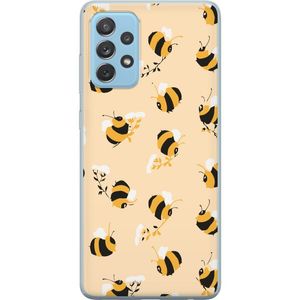 Samsung Galaxy A52 5G Transparent Mobilskal Humlor