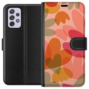 Samsung Galaxy A52s 5G Svart Plånboksfodral Hjärtan