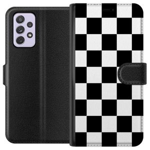 Samsung Galaxy A52s 5G Svart Plånboksfodral Svart och Vitt