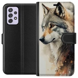 Samsung Galaxy A52s 5G Svart Plånboksfodral Varg