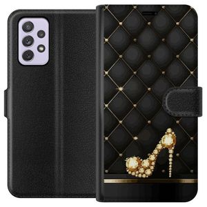 Samsung Galaxy A52s 5G Sort Lommebokdeksel Lyxig Sko