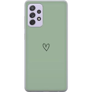 Samsung Galaxy A52s 5G Läpinäkyvä Puhelinkotelo Hjärta