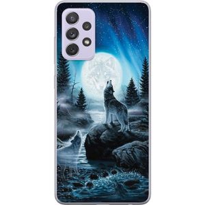 Samsung Galaxy A52s 5G Transparent Mobilskal Varjar på natten