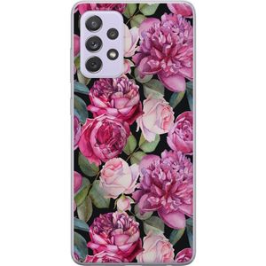 Samsung Galaxy A52s 5G Transparent Mobilskal Rosor