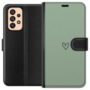 Samsung Galaxy A53 5G Svart Plånboksfodral Hjärta