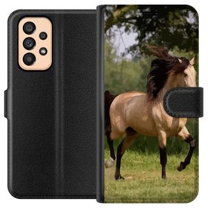 Samsung Galaxy A53 5G Svart Plånboksfodral Häst