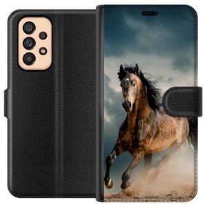 Samsung Galaxy A53 5G Svart Plånboksfodral Springande Häst