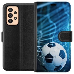 Samsung Galaxy A53 5G Svart Plånboksfodral Fotboll