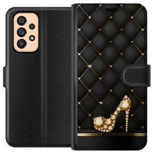Samsung Galaxy A53 5G Svart Plånboksfodral Lyxig Sko
