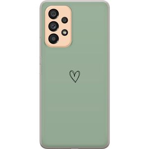 Samsung Galaxy A53 5G Transparent Mobilskal Hjärta