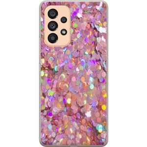 Samsung Galaxy A53 5G Transparent Mobilskal Glitter