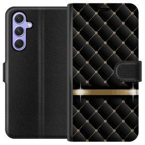 Samsung Galaxy A54 Svart Plånboksfodral Lyxigt