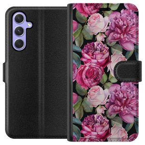 Samsung Galaxy A54 Musta Lompakkokotelo Rosor