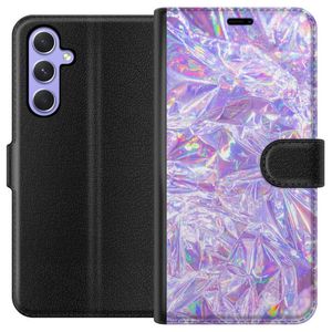 Samsung Galaxy A54 Svart Plånboksfodral Glitter