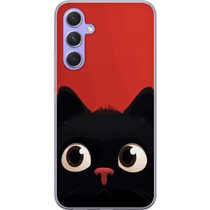 Samsung Galaxy A54 Transparent Mobilskal Busig Katt