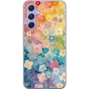 Samsung Galaxy A54 Transparent Mobilskal Miniatyrblommor