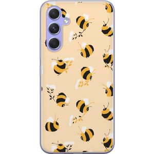 Samsung Galaxy A54 Transparent Mobilskal Humlor