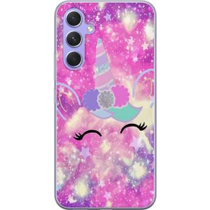 Samsung Galaxy A54 Läpinäkyvä Puhelinkotelo Glad Enhörning