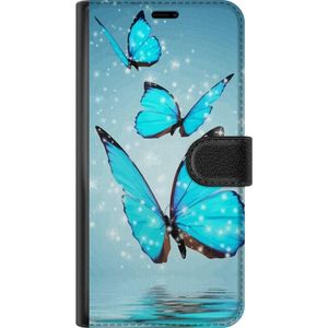 Samsung Galaxy A55 Svart Plånboksfodral Magiska Fjärilar