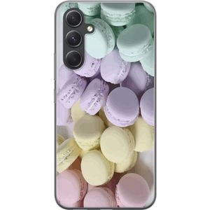Samsung Galaxy A55 Transparent Mobilskal Macarons